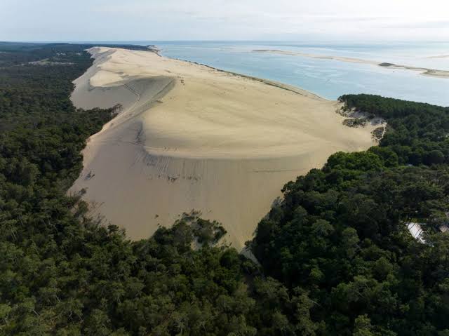 Vue aérienne de la Dune du Pilat