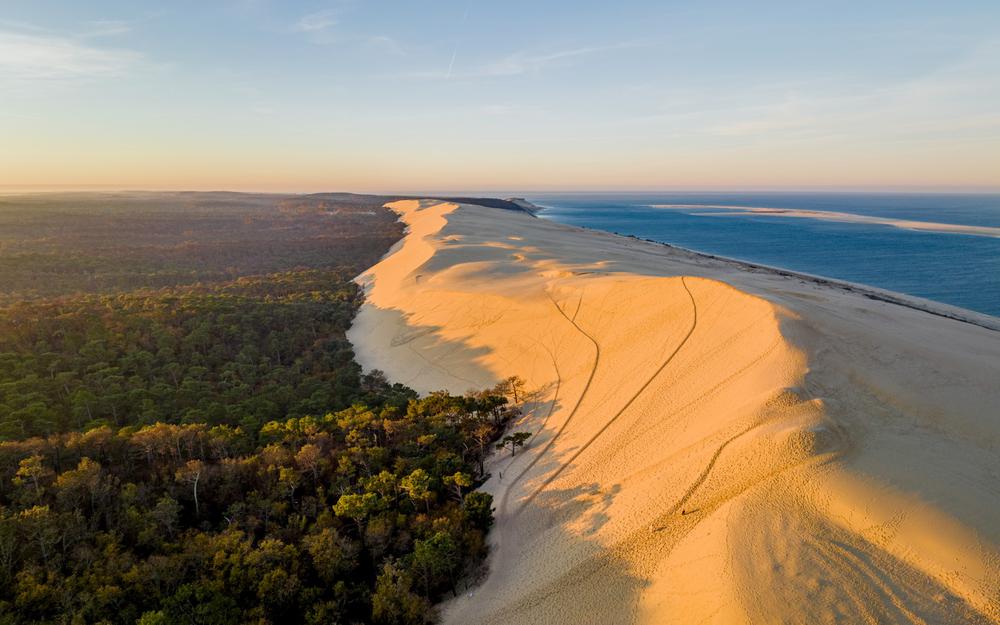 Dune du Pilat au coucher du soleil